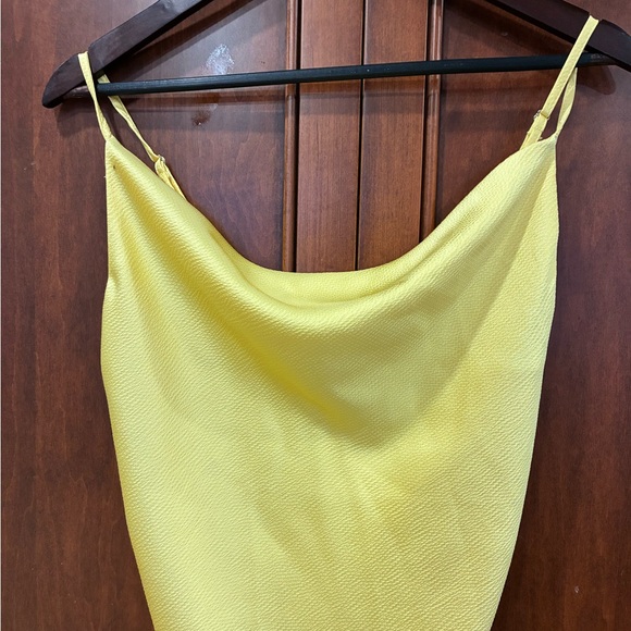 Shinestar Cowl Neck Mini Adjustable Spaghetti Strap Flowy Mini Dress Medium - Picture 4 of 7